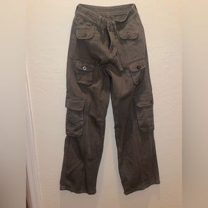 Dark green cargo pants
